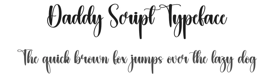 Daddy Script Typeface by creativeletter — Script Handwritten Font