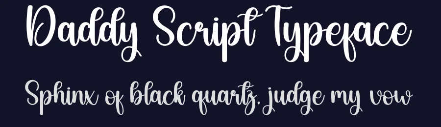 Daddy Script Typeface by creativeletter — Script Handwritten Font — thumbnail 2