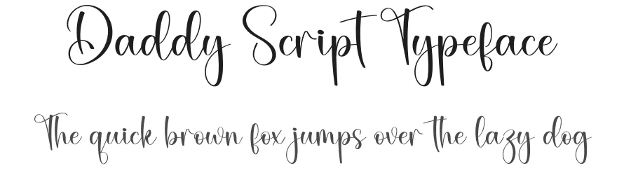 Daddy Script Typeface by creativeletter — Script Handwritten Font