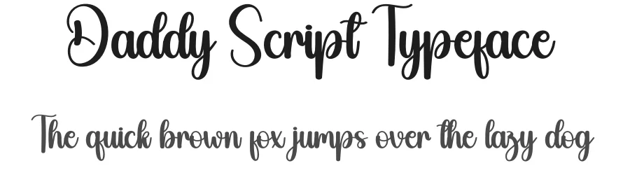 Daddy Script Typeface by andikastudio — Script Handwritten Font