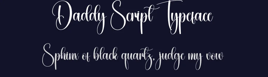 Daddy Script Typeface by creativeletter — Script Handwritten Font — thumbnail 2