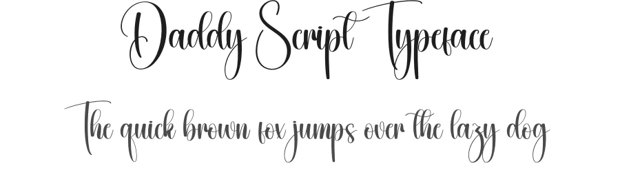 Daddy Script Typeface by creativeletter — Script Handwritten Font