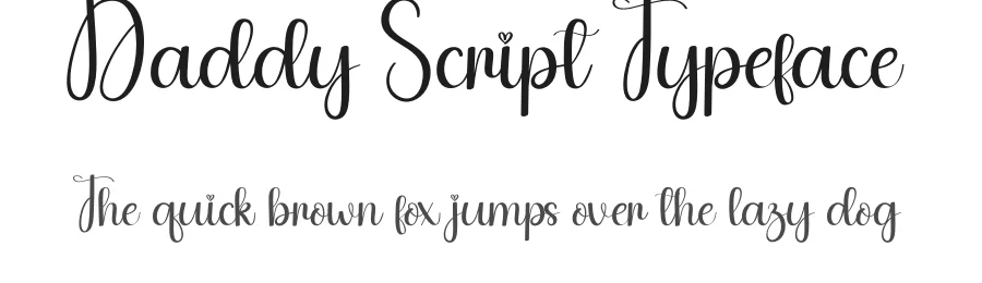 Daddy Script Typeface by andikastudio — Script Handwritten Font