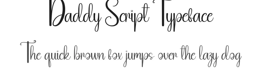 Daddy Script Typeface by andikastudio — Script Handwritten Font