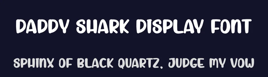 Daddy Shark Display Font by andikastudio — Display Font — thumbnail 2