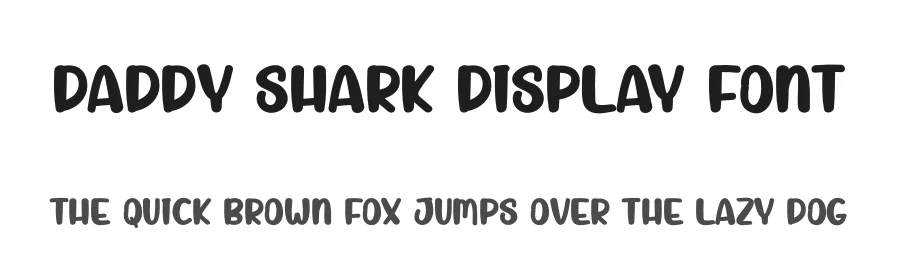 Daddy Shark Display Font by andikastudio — Display Font