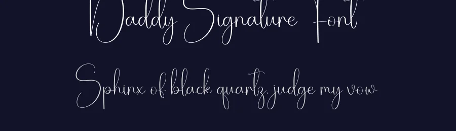 Daddy Signature Font by creativeletter — Script Handwritten Font — thumbnail 2