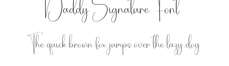 Daddy Signature Font by creativeletter — Script Handwritten Font