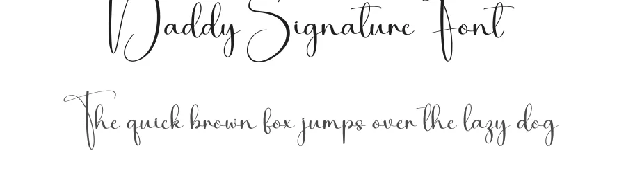 Daddy Signature Font by Kecimpring — Script Handwritten Font