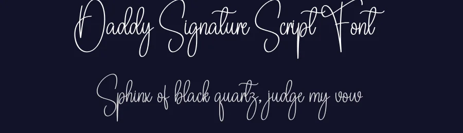 Daddy Signature Script Font by creativeletter — Script Handwritten Font — thumbnail 2