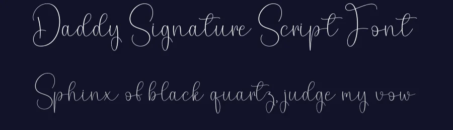 Daddy Signature Script Font by creativeletter — Script Handwritten Font — thumbnail 2
