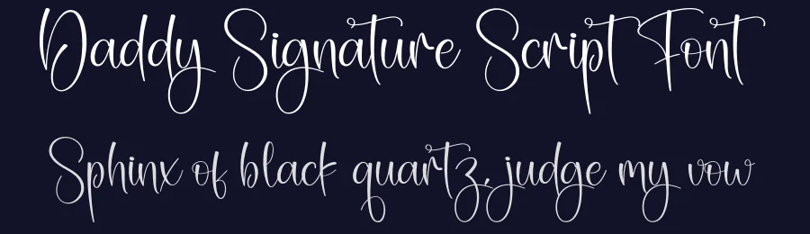 Daddy Signature Script Font by creativeletter — Script Handwritten Font — thumbnail 2