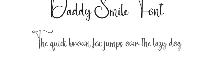 Daddy Smile Font by andikastudio — Script Handwritten Font