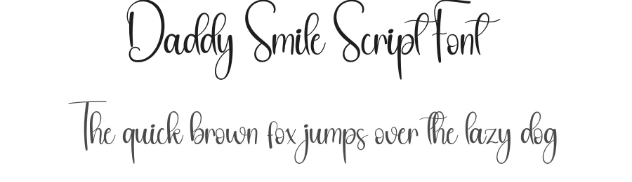 Daddy Smile Script Font by andikastudio — Script Handwritten Font