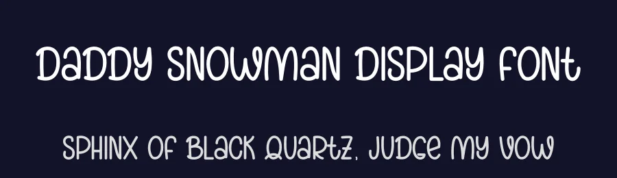 Daddy Snowman Display Font by andikastudio — Display Font — thumbnail 2