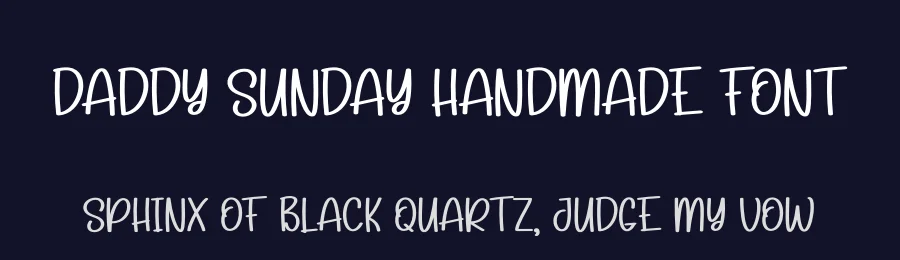 Daddy Sunday Handmade Font by andikastudio — Display Font — thumbnail 2