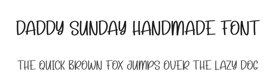 Daddy Sunday Handmade Font by andikastudio — Display Font