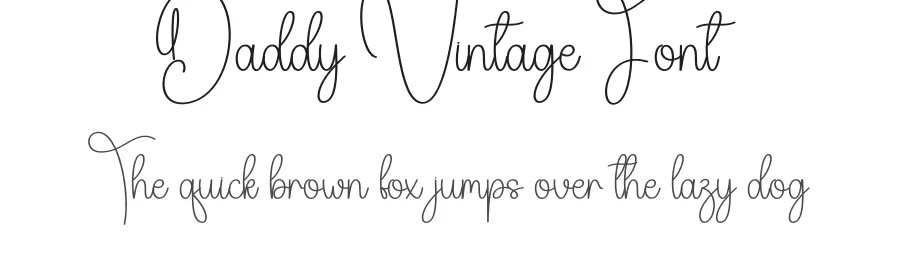 Daddy Vintage Font by creativeletter — Script Handwritten Font