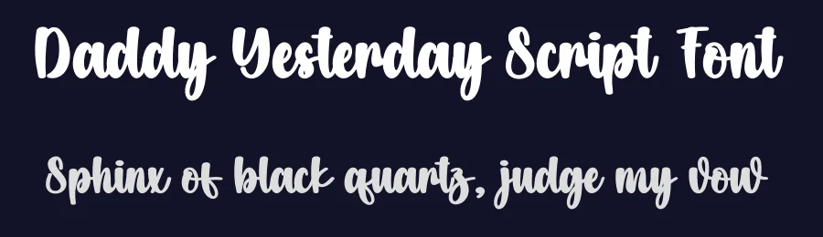 Daddy Yesterday Script Font by creativeletter — Script Handwritten Font — thumbnail 2