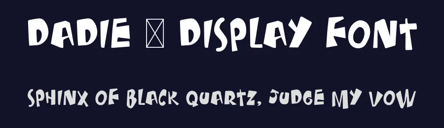 Dadie – Display Font by Lorenzo Martinez — Decorative Font — thumbnail 2