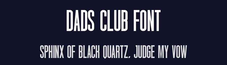 Dads Club Font by Craftedtype — Decorative Font — thumbnail 2