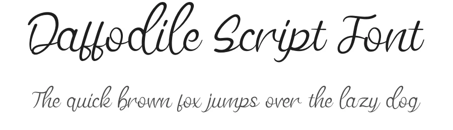Daffodile Script Font by andikastudio — Script Handwritten Font