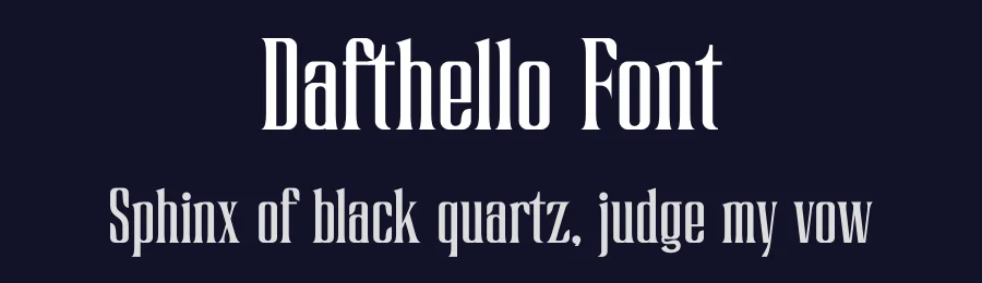 Dafthello Font by SlideShoot — Serif Font — thumbnail 2