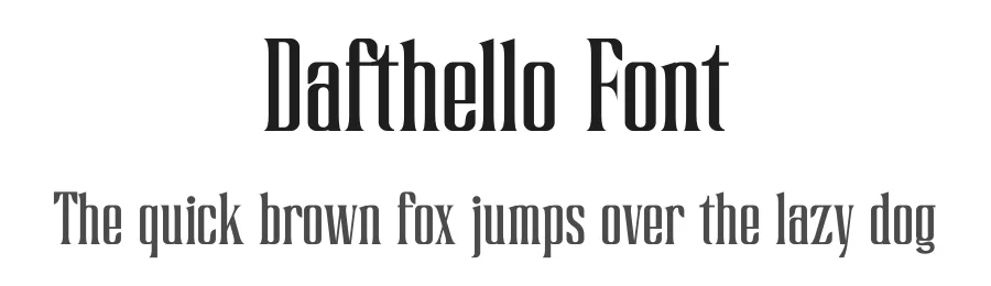 Dafthello Font by SlideShoot — Serif Font