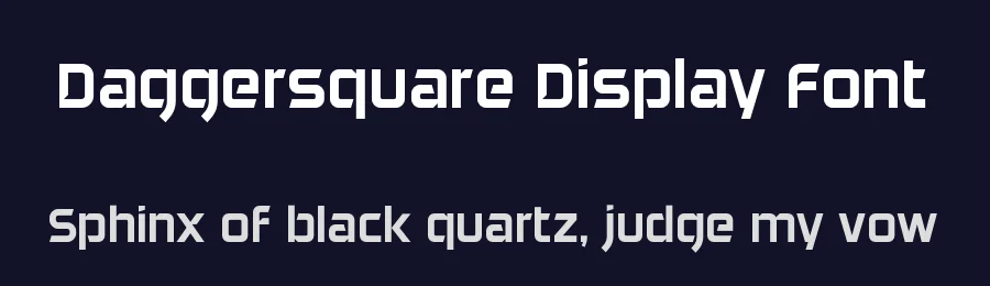 Daggersquare Display Font by Néstor Delgado — Display Font — thumbnail 2