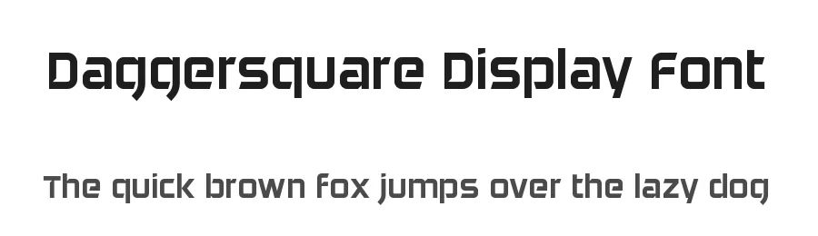 Daggersquare Display Font by NΓ©stor Delgado β Display Font