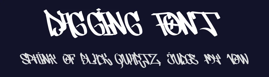 Dagging Font by Rachmad bagus f — Decorative Font — thumbnail 2