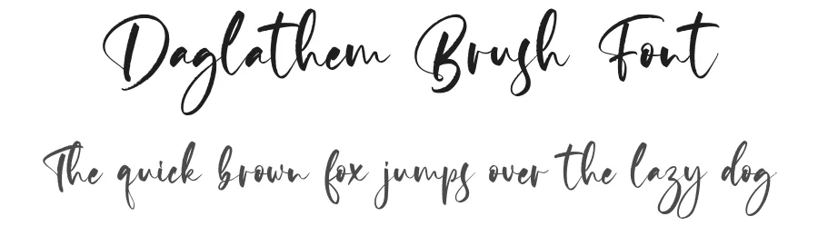 Daglathem Brush Font by alit design — Script Handwritten Font