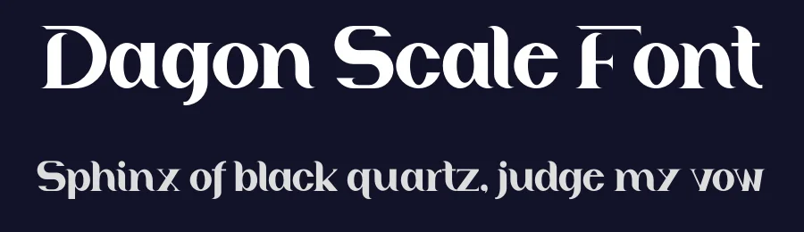 Dagon Scale Font by Maiko Hatta — Display Font — thumbnail 2