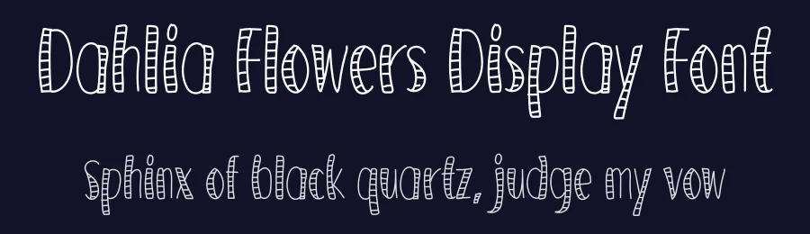Dahlia Flowers Display Font by andikastudio — Display Font — thumbnail 2