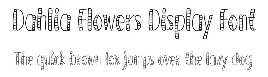 Dahlia Flowers Display Font by andikastudio — Display Font