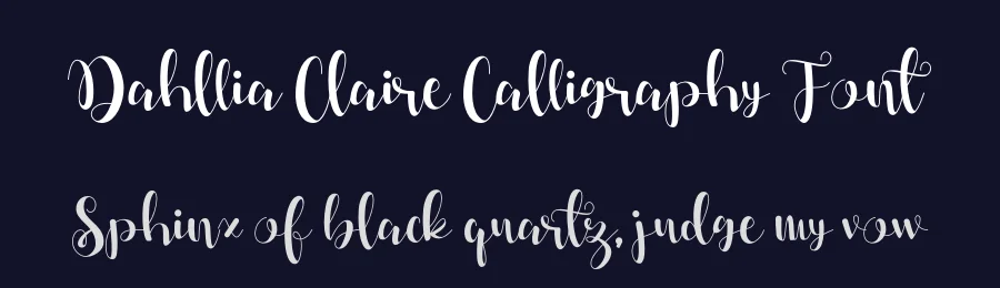Dahllia Claire Calligraphy Font by letterenastudios — Script Handwritten Font — thumbnail 2