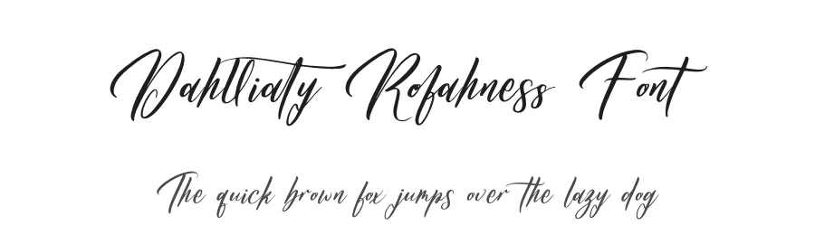 Dahlliaty Rofahness Font by letterenastudios — Script Handwritten Font
