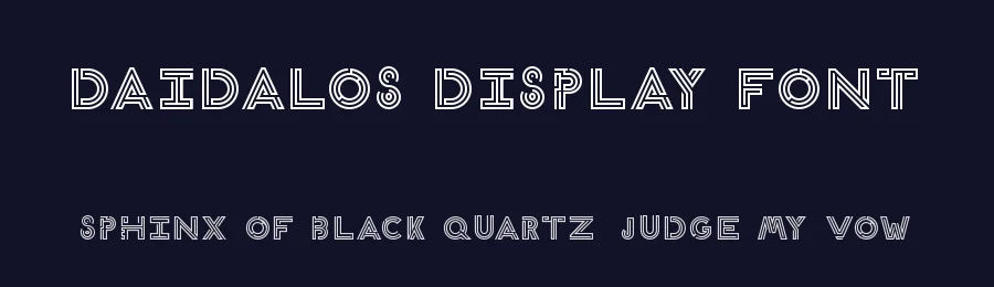 Daidalos Display Font by ATT — Display Font — thumbnail 2