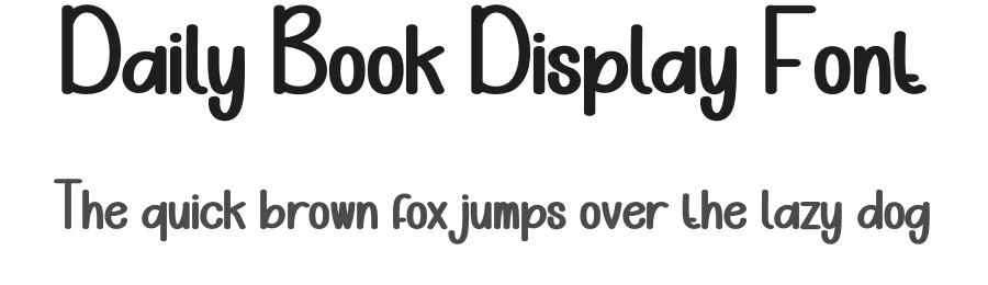 Daily Book Display Font by creativeletter — Display Font