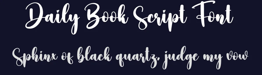 Daily Book Script Font by creativeletter — Script Handwritten Font — thumbnail 2