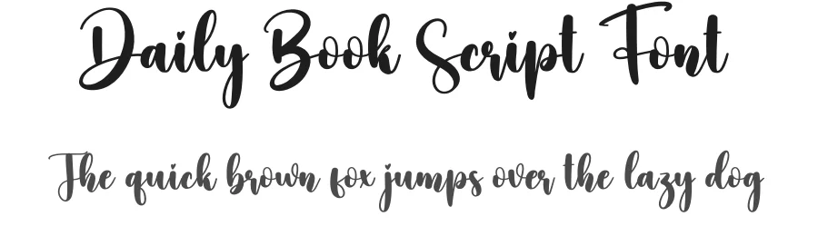 Daily Book Script Font by creativeletter — Script Handwritten Font