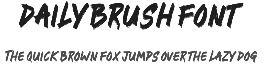 Daily Brush Font by JSHcreates β Decorative Font