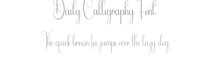 Daily Calligraphy Font by andikastudio — Script Handwritten Font