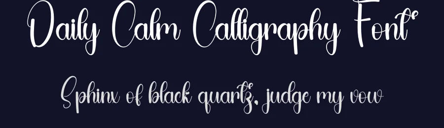Daily Calm Calligraphy Font by freshtypeink — Script Handwritten Font — thumbnail 2