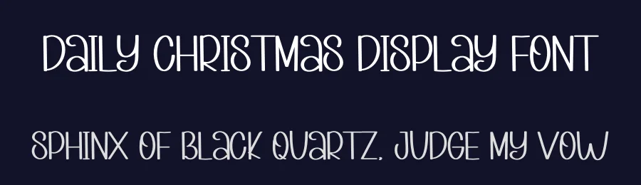 Daily Christmas Display Font by inermediaSTUDIO — Display Font — thumbnail 2