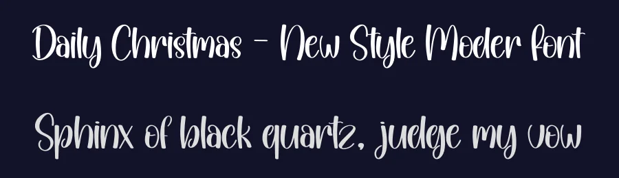 Daily Christmas – New Style Moder Font by creativeletter — Script Handwritten Font — thumbnail 2