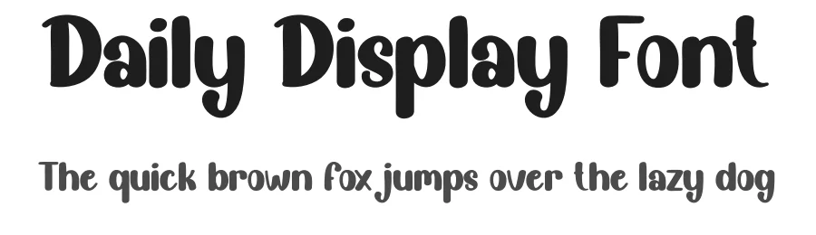 Daily Display Font by creativeletter — Script Handwritten Font