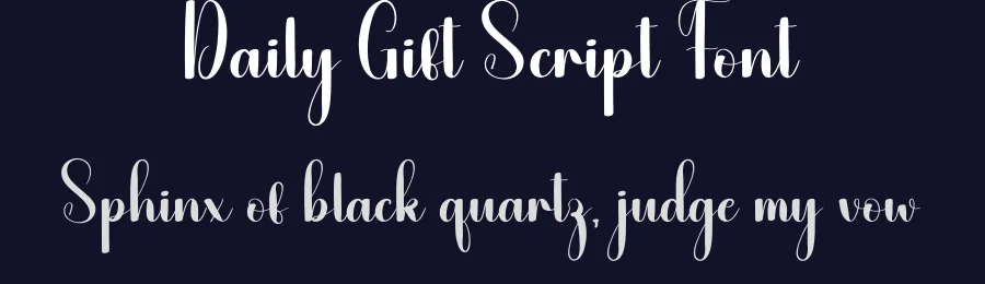 Daily Gift Script Font by creativeletter — Script Handwritten Font — thumbnail 2