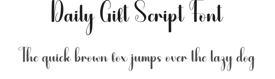 Daily Gift Script Font by creativeletter — Script Handwritten Font