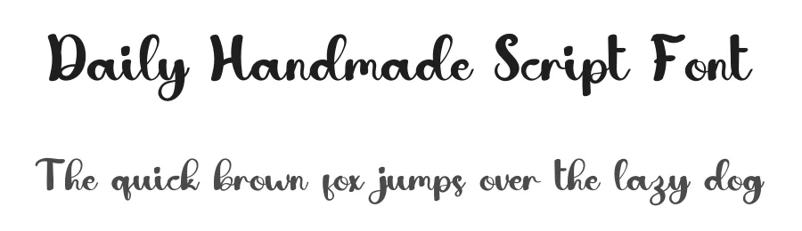 Daily Handmade Script Font by inermediaSTUDIO — Script Handwritten Font